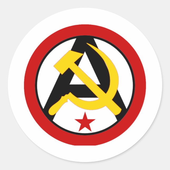 Adesivo Logotipo anarquo-comunista (Frente)