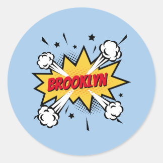 Adesivo Logotipo animado do estilo dos quadrinhos da banda