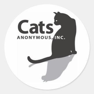 Adesivo Logotipo Anônimo de Gatos Merchandise