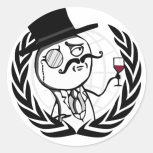 Adesivo Logotipo anónimo de LulzSec