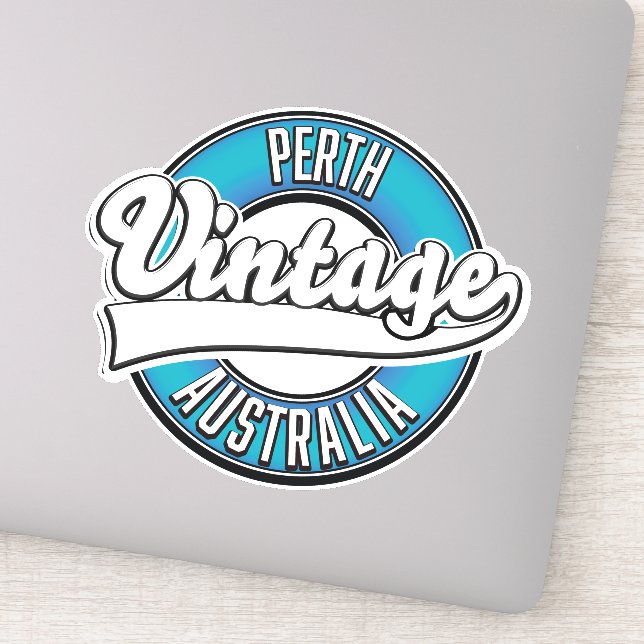 Adesivo Logotipo antigo da Perth Austrália (Detalhe)