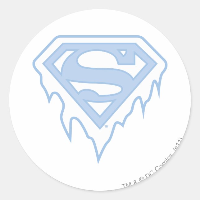Adesivo Logotipo azul da Supergirl (Frente)