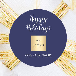 Adesivo Logotipo azul de Natal