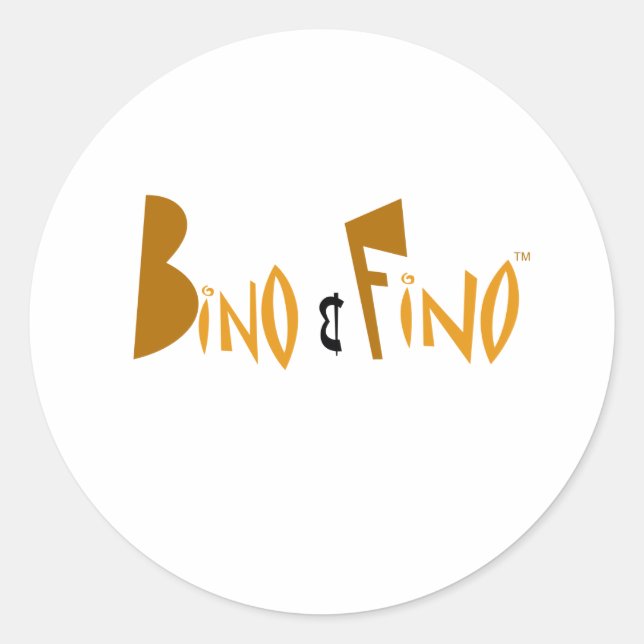 Adesivo Logotipo Bino e Fino (Frente)