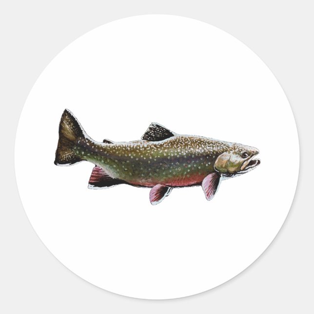 Adesivo Logotipo Brook Trout (Nadação) (Frente)