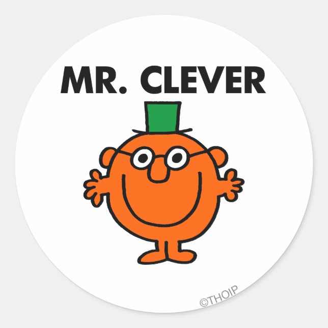 Adesivo Logotipo Clássico Mr Clever (Frente)