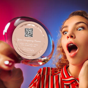 Adesivo Logotipo Código QR Compro Promocional do Círculo