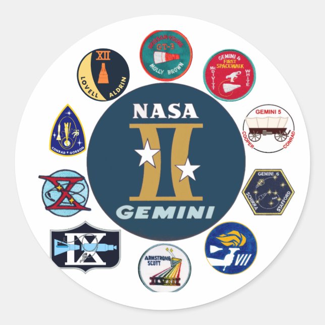 Adesivo Logotipo comemorativo Gemini (Frente)