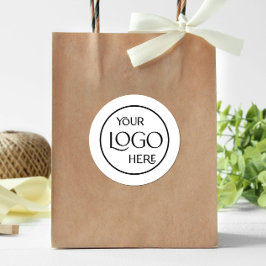 Adesivo Logotipo comercial Branding Promocional branco mod