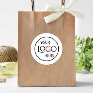 Adesivo Logotipo comercial Branding Promocional branco mod