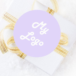 Adesivo Logotipo comercial da imagem de lavanda violeta