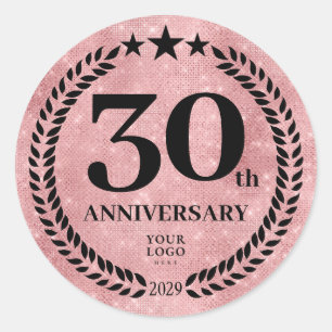 Adesivo Logotipo comercial do 30 do Aniversário do Estilo