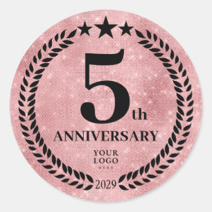 Adesivo Logotipo comercial do 5 do Aniversário do Estilo G