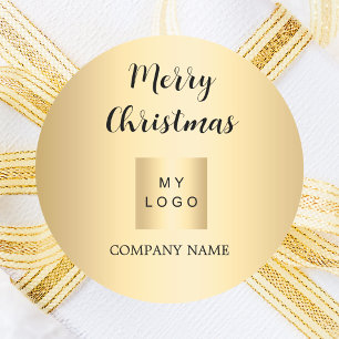 Adesivo Logotipo comercial do ouro de Natal
