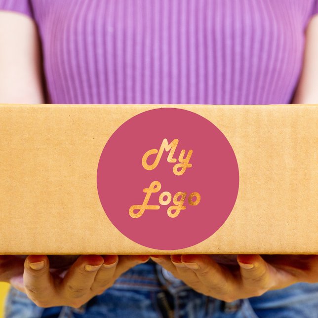 Adesivo Logótipo comercial magenta (Criador carregado)