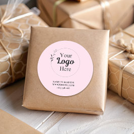 Adesivo Logotipo comercial rosa-claro moderno