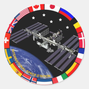 Adesivo Logotipo composto de membros ISS