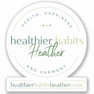 Adesivo Logotipo comunitário Heather Habits Mais Saudáve
