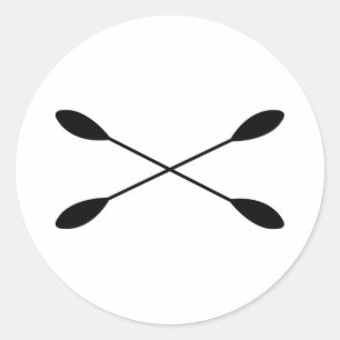 Adesivo Logotipo cruzado de Kayak Paddles
