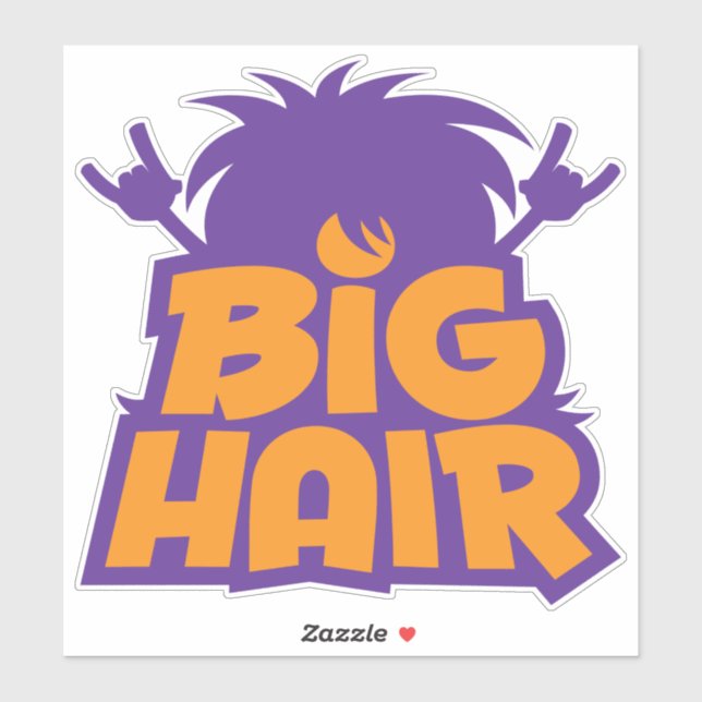 Adesivo Logotipo da Banda do cabelo grande (Folha)