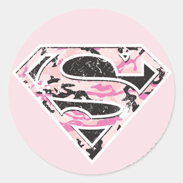 Adesivo Logotipo da Camouflage da Supergirl (Frente)