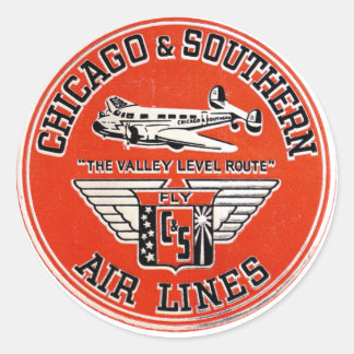 Adesivo Logotipo da Chicago e Southern Air Lines