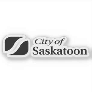 Adesivo Logotipo da cidade de Saskatoon, Saskatchewan, Can
