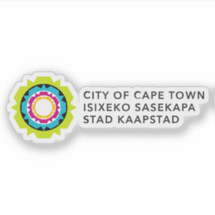 Adesivo Logotipo da Cidade do Cabo, República da África do