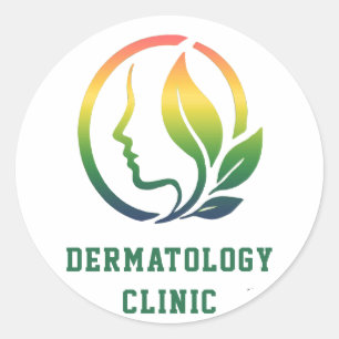 Adesivo 🌿 Logotipo da Clínica de Dermatologia Centro de C