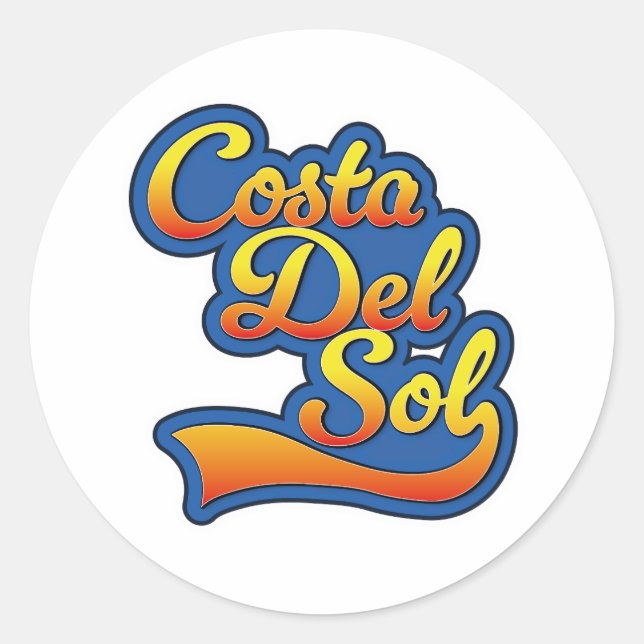 Adesivo logotipo da Costa Del Sol (Frente)