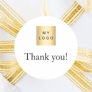 Adesivo Logotipo da empresa obrigado a cores