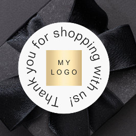 Adesivo Logotipo da empresa — obrigado simples