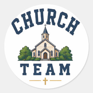 Adesivo Logotipo da Equipe da Igreja para Vestuário de Vol