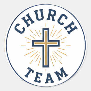 Adesivo Logotipo da Equipe da Igreja para Vestuário do Min