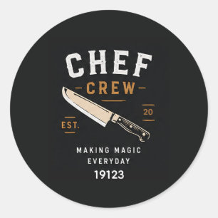 Adesivo 🔪 Logotipo da Equipe de Chefes da Cozinha do Rest