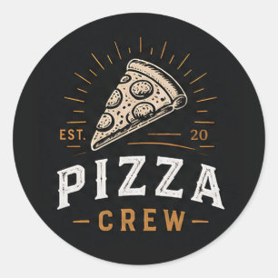 Adesivo 🍕 Logotipo da Equipe de Pizza da Pizzaria Italian