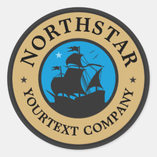 Adesivo Logotipo da estrela norte