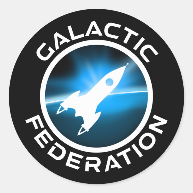 Adesivo Logotipo da Federação Galáctica (Frente)