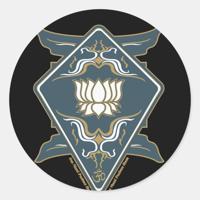 Adesivo Logotipo da Flor Lotus (Frente)