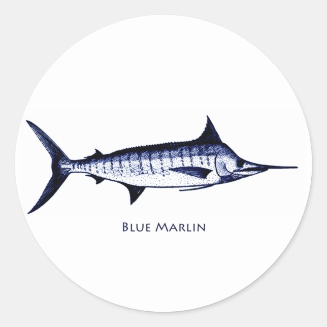 Adesivo Logotipo da Marlin azul (Frente)