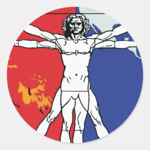 Adesivo Logotipo da Missão Skylab 2 Vitruvian Man