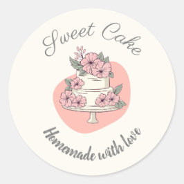 Adesivo Logotipo da Padaria Sweet Cake