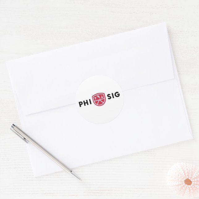Adesivo Logotipo da Phi Sigma Kappa (Envelope)