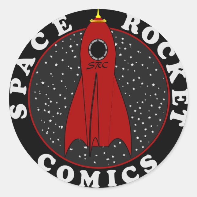 Adesivo logotipo da revista em quadrinhos (Frente)