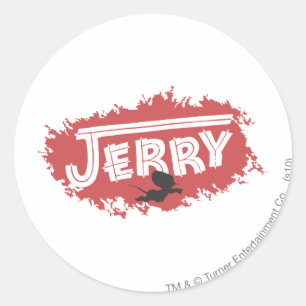 Adesivo Logotipo da silhueta de Jerry