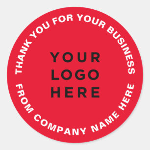 Adesivo Logotipo da sua empresa Obrigado a disparar o regi
