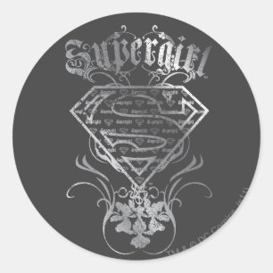 Adesivo Logotipo da Supergirl Silver