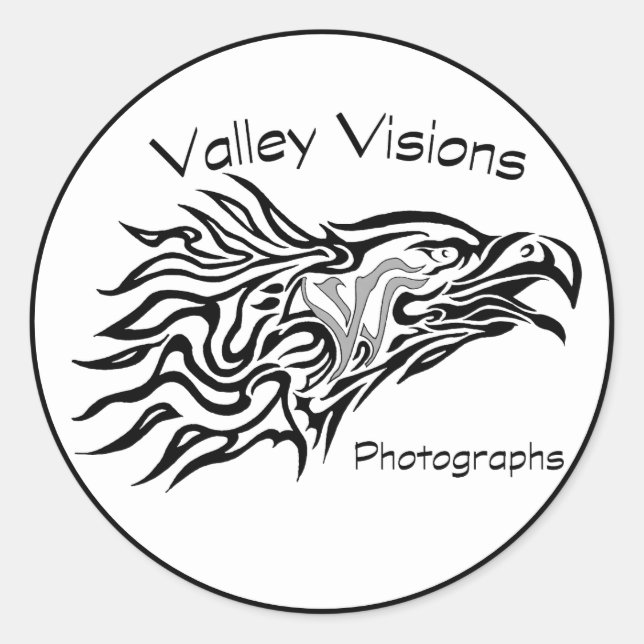 Adesivo logotipo da Valley Visions Eagle (Frente)