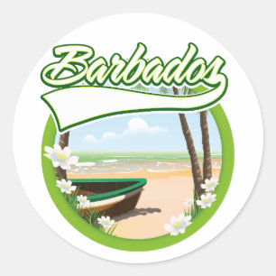 Adesivo logotipo da viagem Barbados