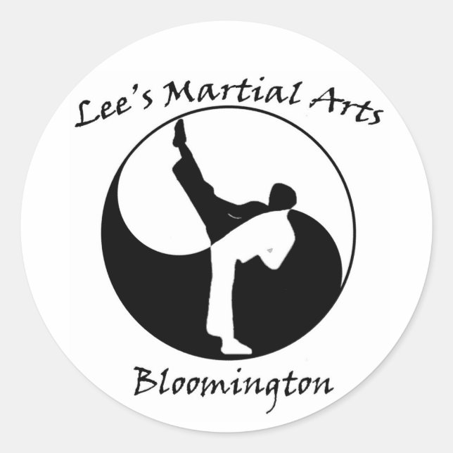 Adesivo Logotipo das artes marciais de Lee (Frente)